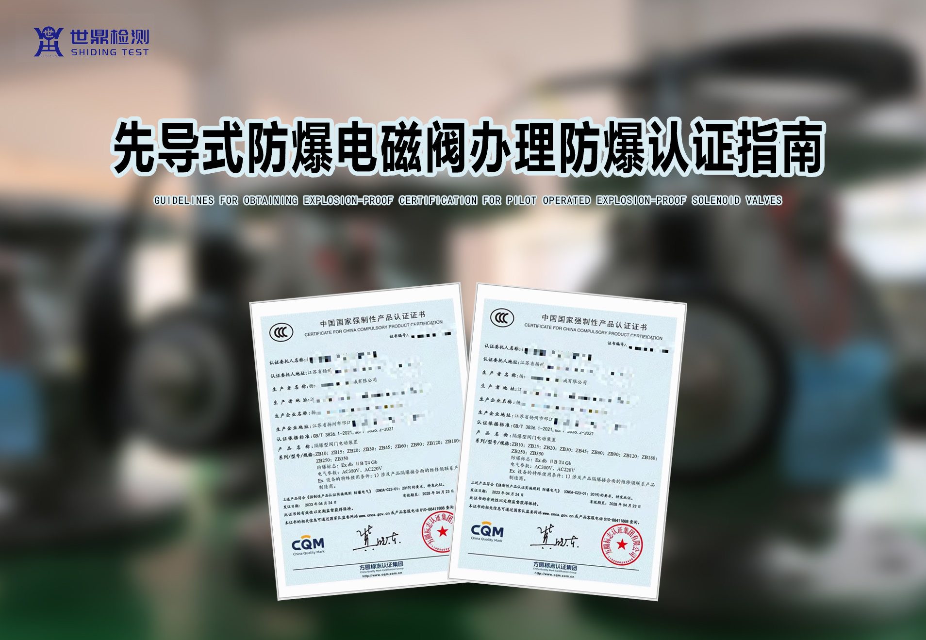 先导式防爆电磁阀办理防爆认证指南
